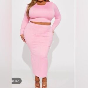 Leila Double Lined Skirt Set